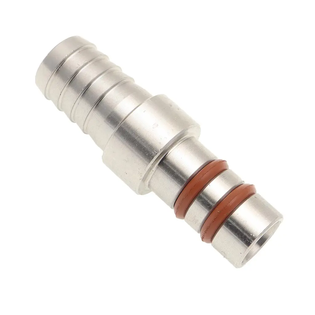 Push fit growler filler for beer tap tube double O-ring jug