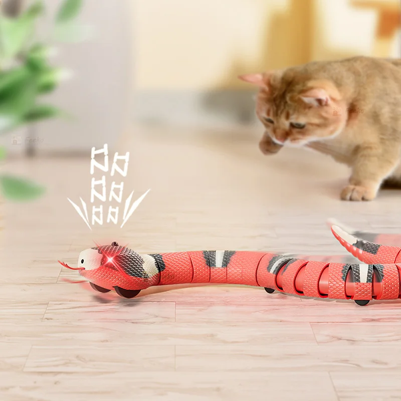 Smart Sensing Snake Toys Interactive Electronic Pet USB Charging s Accessories For Game Play Toy