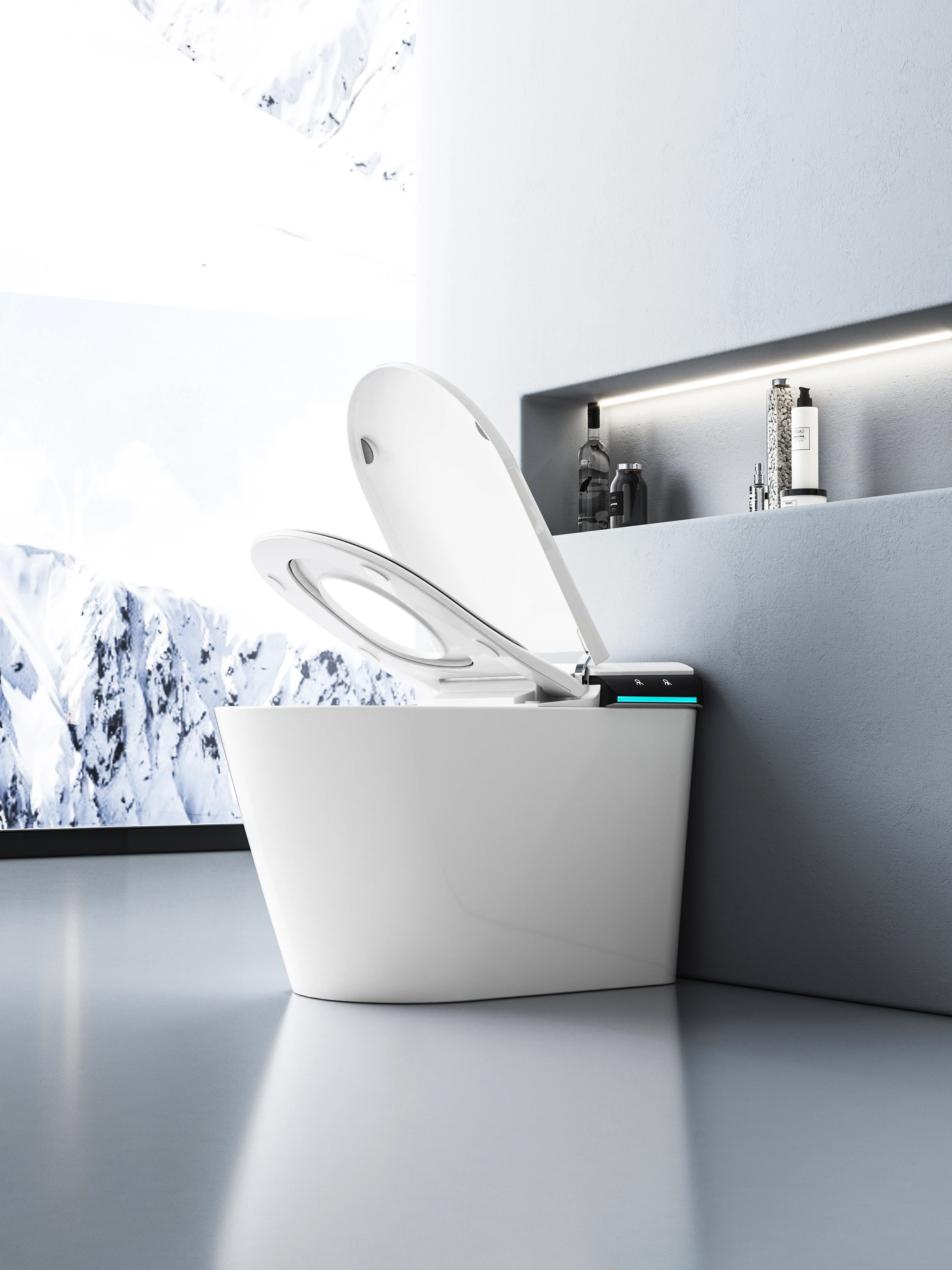 sanitary ware automatic water closet one piece toilet bowl bathroom wc intelligent smart toilet commode