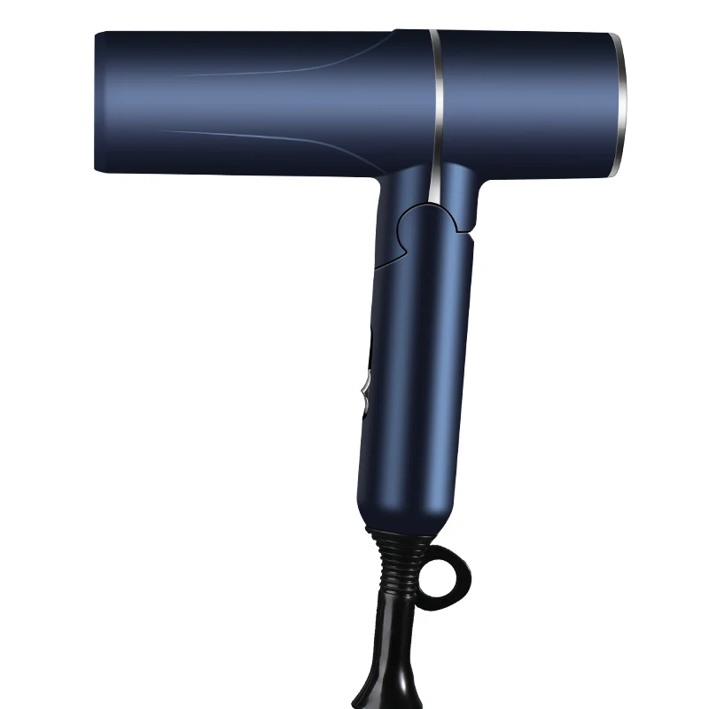 
New T-Shaped Foldable Hand Hair Dryer With Removable Nozzle For Professional Salon Care 