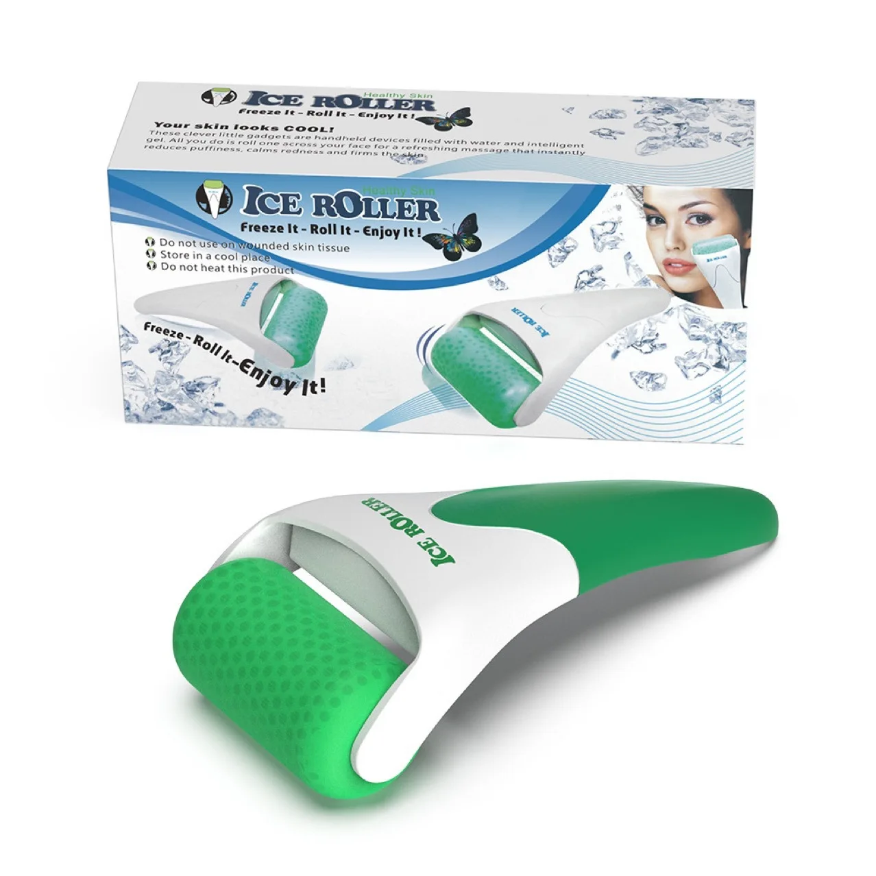 ice beauty roller face ice roller silicone ice roller for face and eye face beauty skin care