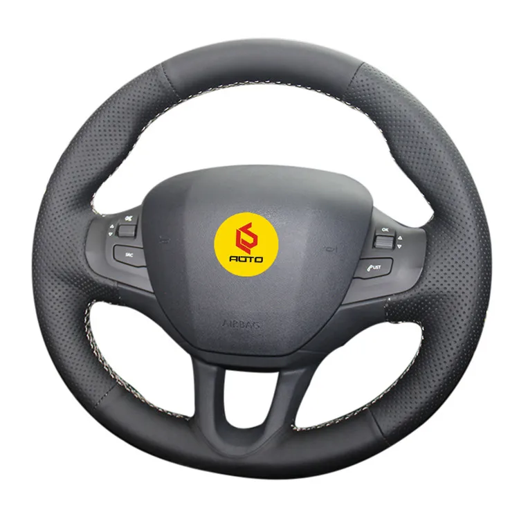 Крышка рулевого колеса для Peugeot 208 2011 2012 -2019 2008 2013 2014 2015 2016 (резина) руль обмотка