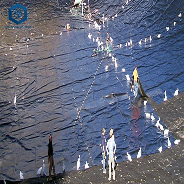 1500 micron ASTM HDPE Plastic Landfill Liner Textured Geomembrane for Landfill Project in Saudi arabia
