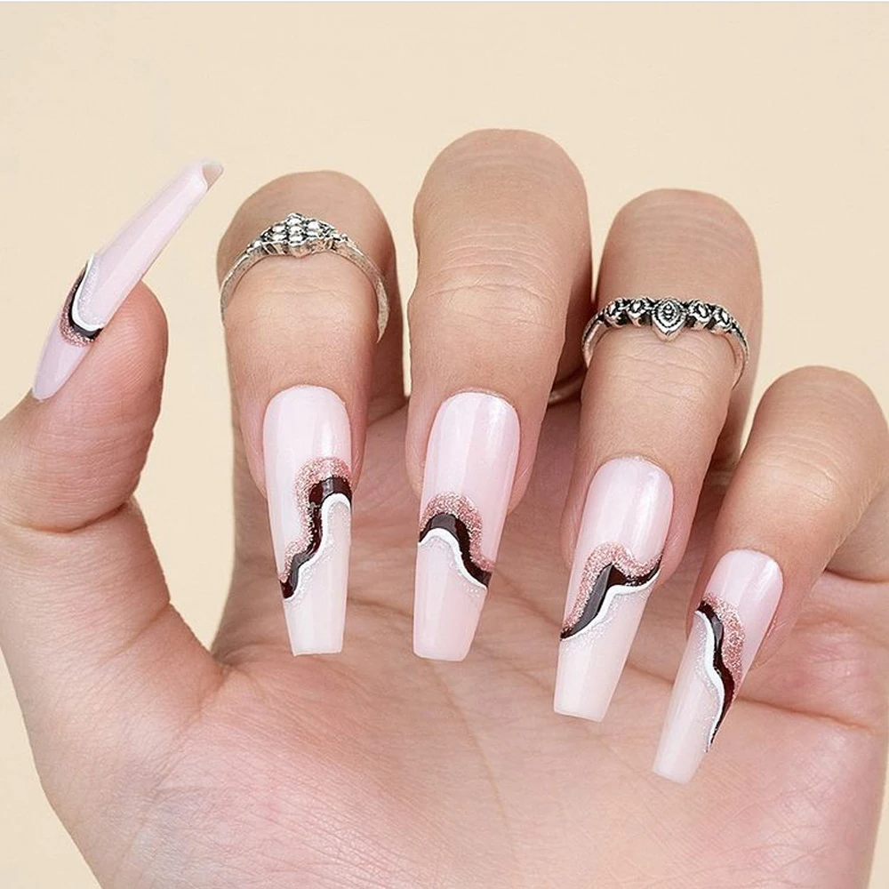 Hanyinails Hot selling nail box kit 24colors organic lasting 40days soak off 10ml   liner gel nail art