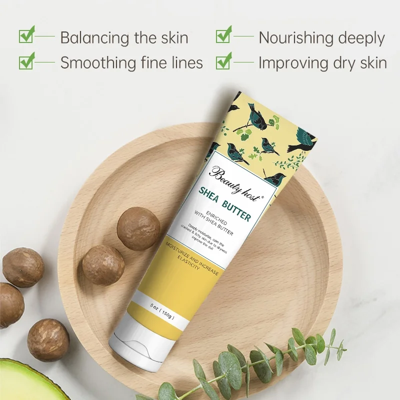 Body Lotion Cream Private Label Organic Moisturizing Shea Butter Skin Whitening Cream for Black Skin