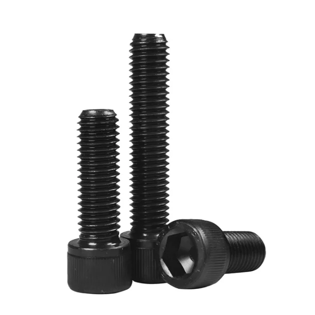 black oxide hardened steel grade 12.9 din 912 hexagon socket bolt