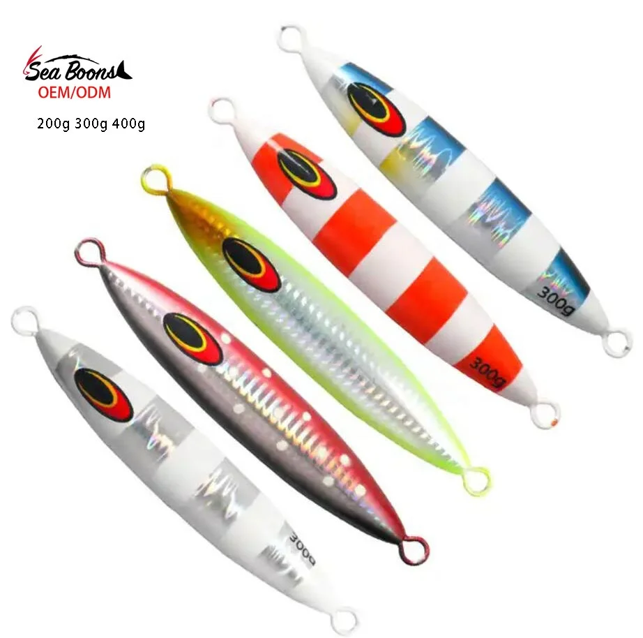 Wholesale 200g 300g 350g 400g 500g 600g Glow freshwater Saltwater Luminous Metal Jig Lures Fishing Jigging Lure