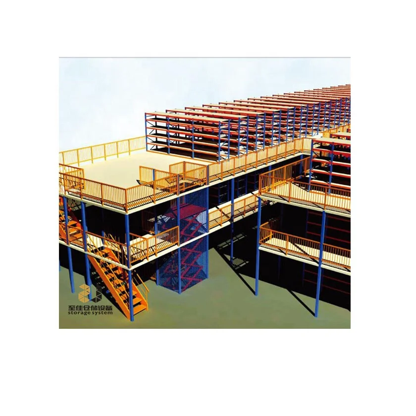 Высококачественная складская стальная конструкция, мезонинговая напольная платформа