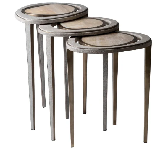 Indian Handcrafted Round Side Table Modern Style Living Room Furniture Luxury Side Table Supplier by India