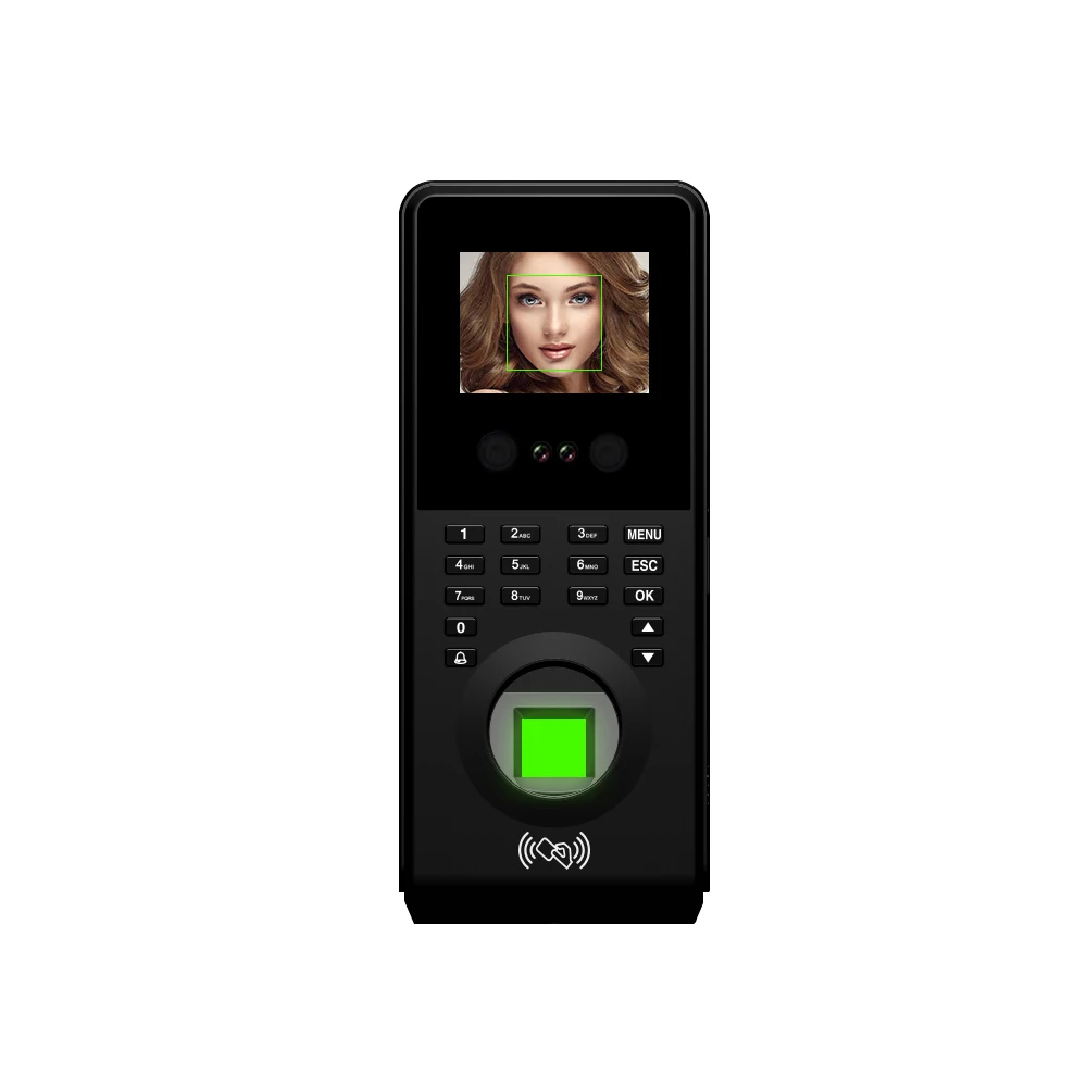 Wiegand RFID Security Door Face Recognition Fingerprint Acces Control System Punch Card Keypad Attendance Machine