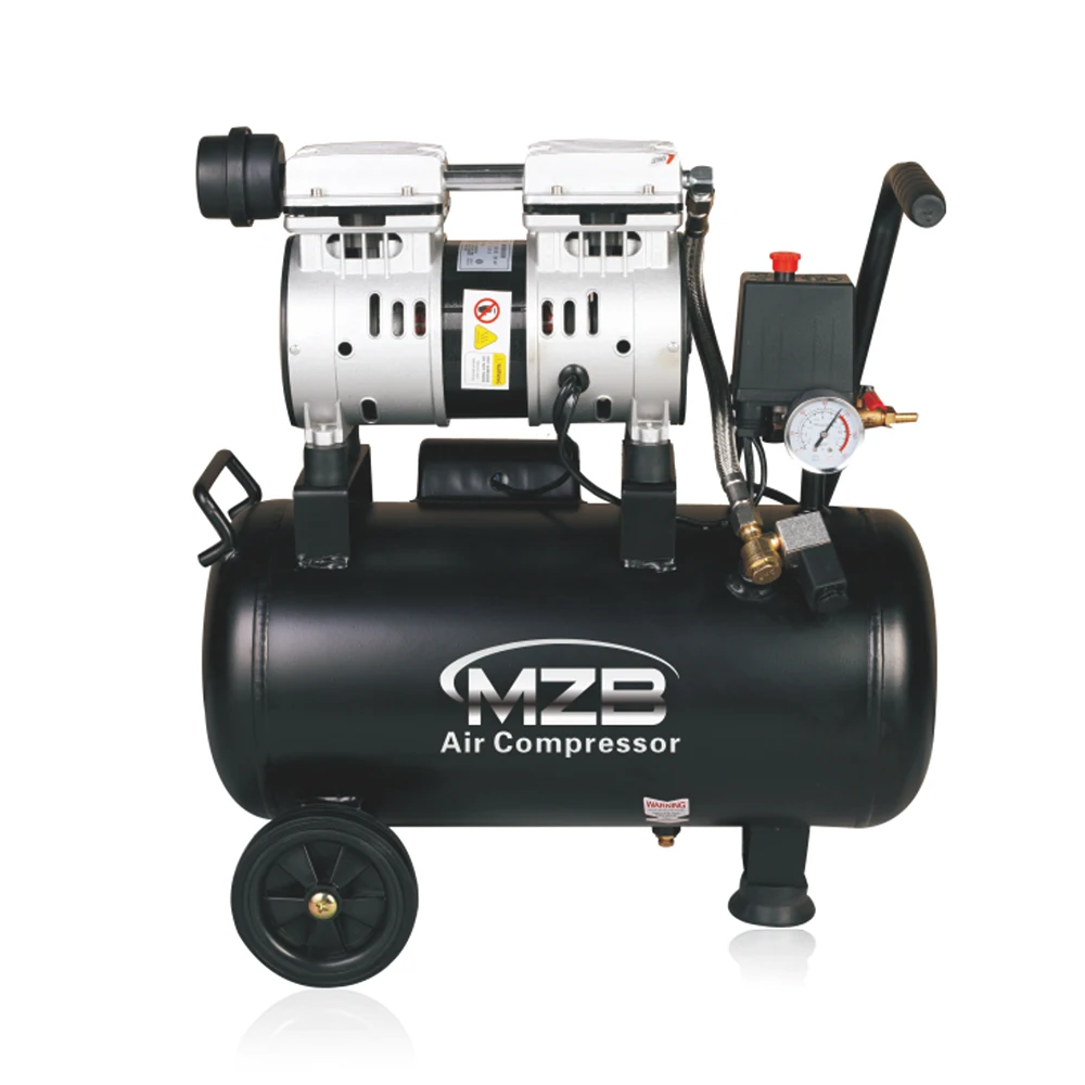 
 Мобильная электрическая тележка для подогрева 550w 0.75hp тихий безмасляный компрессор воздуха  