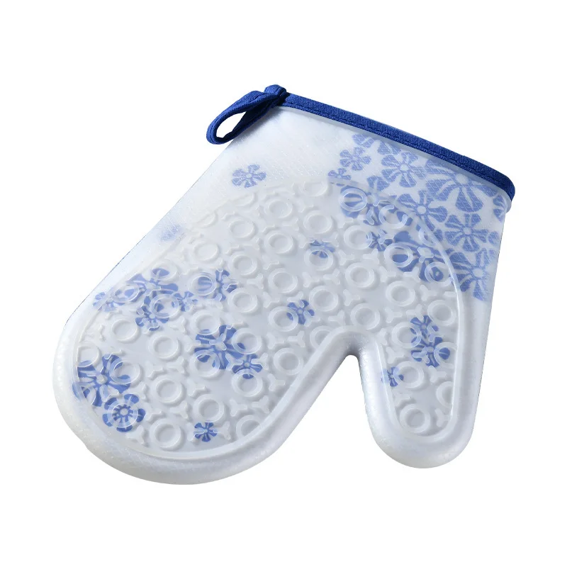Non-Slip Heat Resistant Pot Holders Silicone Microwave Gloves Oven Baking Hot Pot BBQ Gloves Silicone Oven Mitt