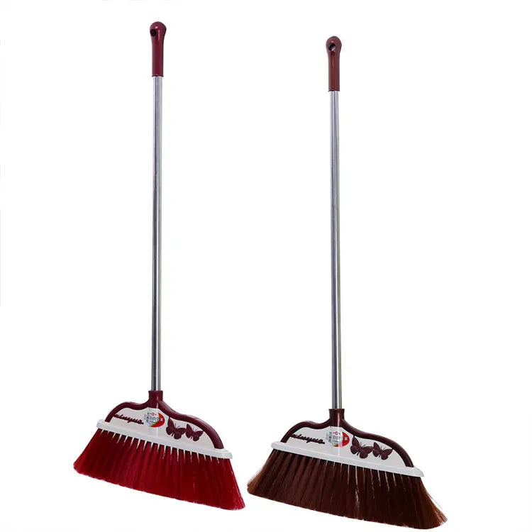 High Quality Household Brooms and Dustpan Plastic Clean Sweep Broom with Long Handle