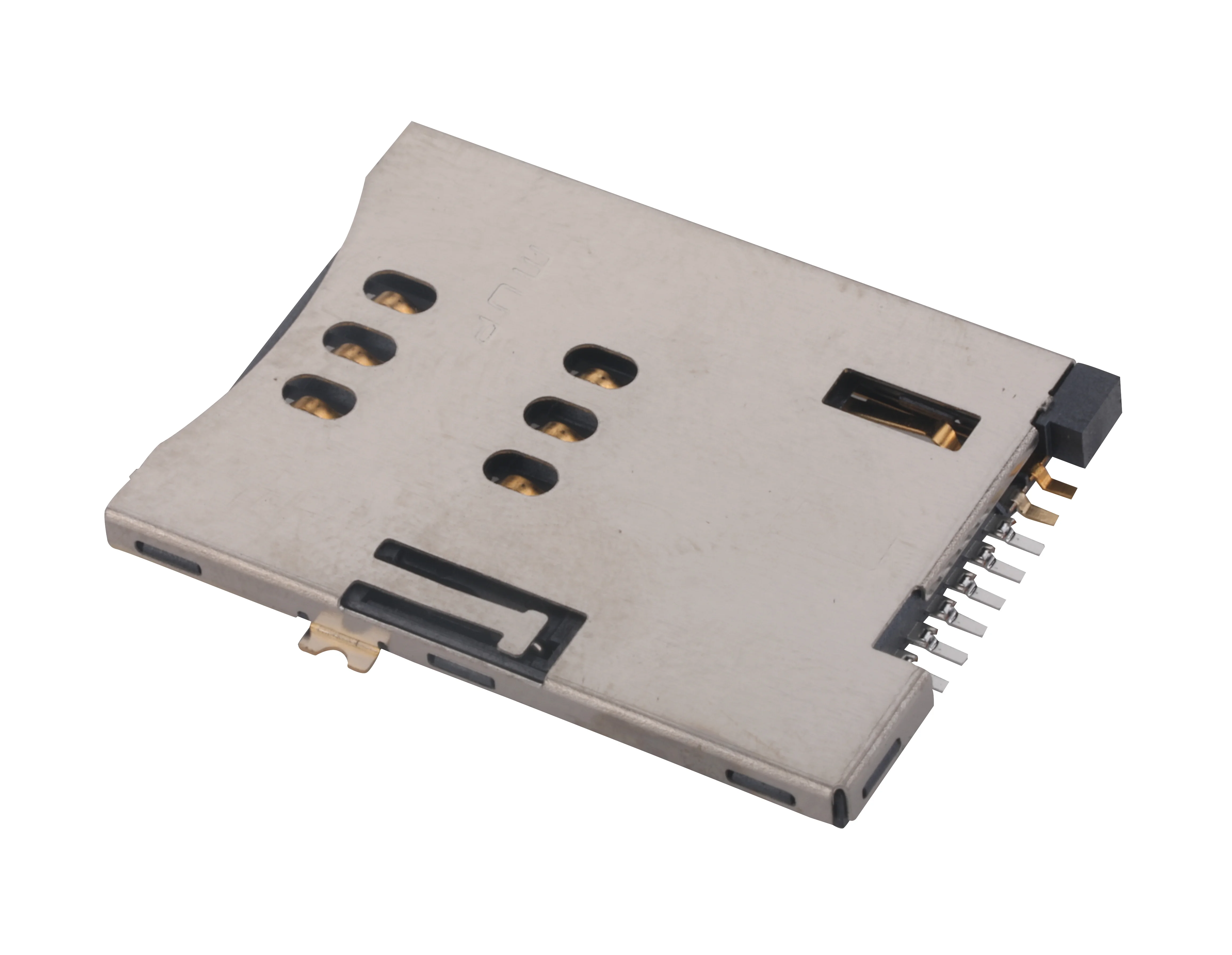 MUP High Quality push push type smart SIM card connector for PCB card connector used for IOT