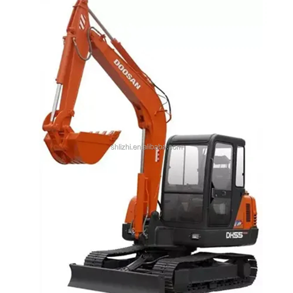 Оригинальный Корея doosan dh55 Подержанный мини DOOSAN экскаватор второй ручной гусеничный