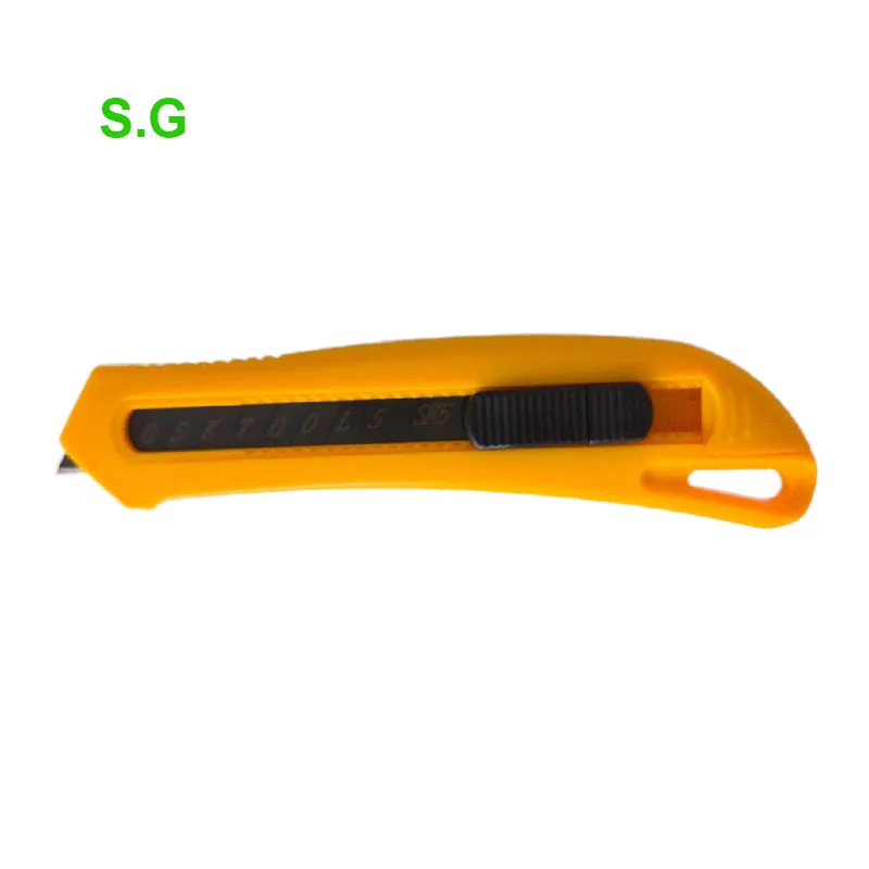 plastic handle body 18mm snap off blade electrician box cutter knife