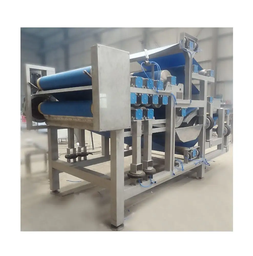 10T/H fruit jam belt filter press apple juice belt type press filter for fresh juice factory