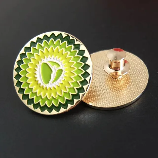 New Custom Charm Antique Shield Grill Metal Lapel Pin Badges