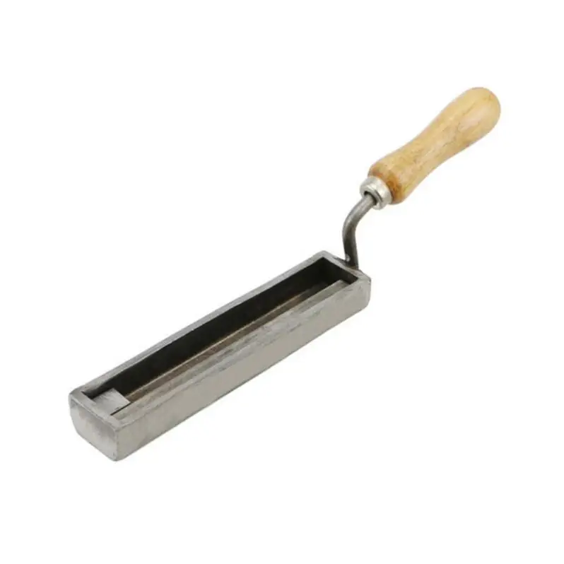 1Pc Bar Silver Gold Ingot Casting Mold with Wood Handle Reversible Jewellery Gold Silver Iron Wire Rectangle Casting Mold