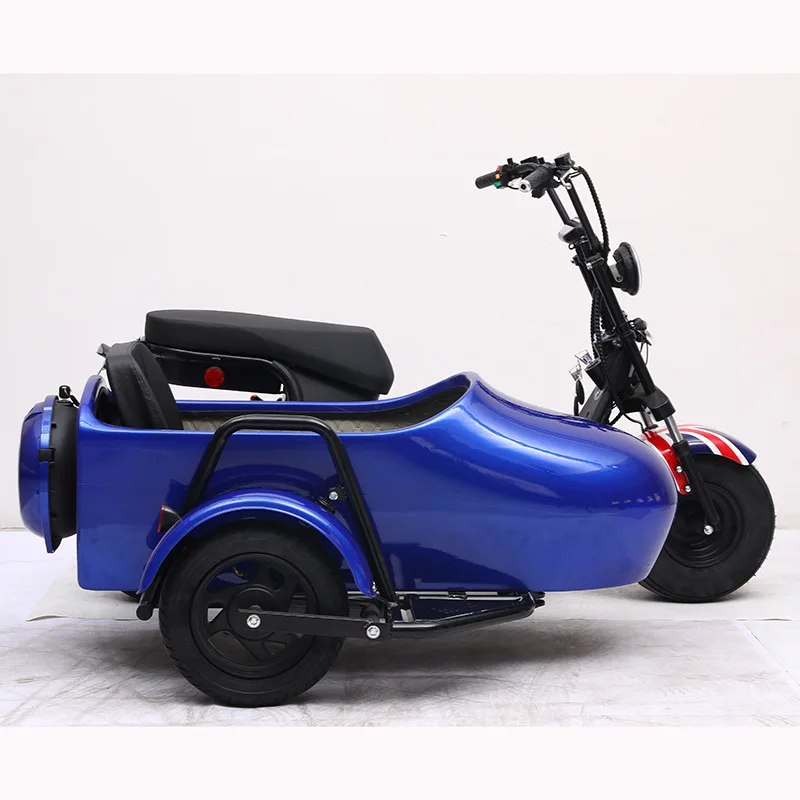 Australia/USA Warehouse Sidecar Hot Sale 60V 4000W Green Power Motor Ebike Electric Bike Sidecar for Two or Three Adults
