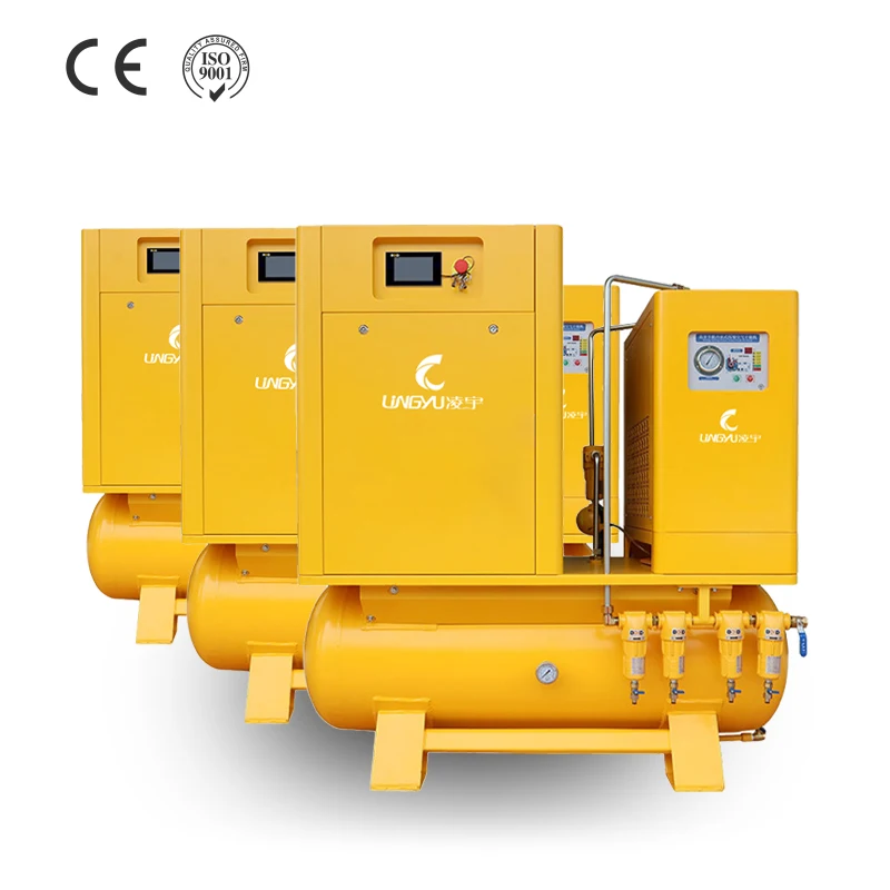 10bar compressed air filtration treatment equipment compressor generator air compressor with air tank