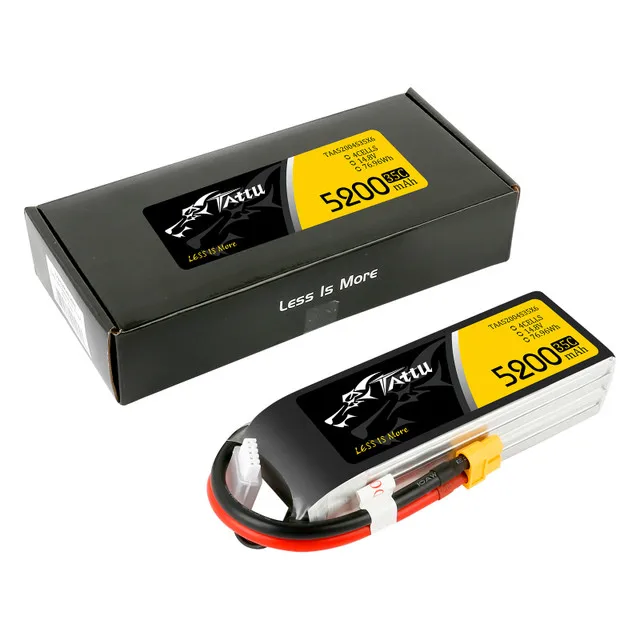 Tattu батарея lipo 7 4 5200 мАч 4s 5 0 RC батарейные блоки