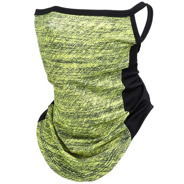 
Custom Outdoor Sport Sunscreen Ice Silk Mask Thin Bandanas with ear loop full face tube scarf Neck Gaiter motorcycle balaclava 