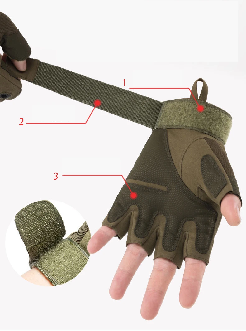  Factory OEM High Quality Fibre Leather Tactical Military Men Army Combat