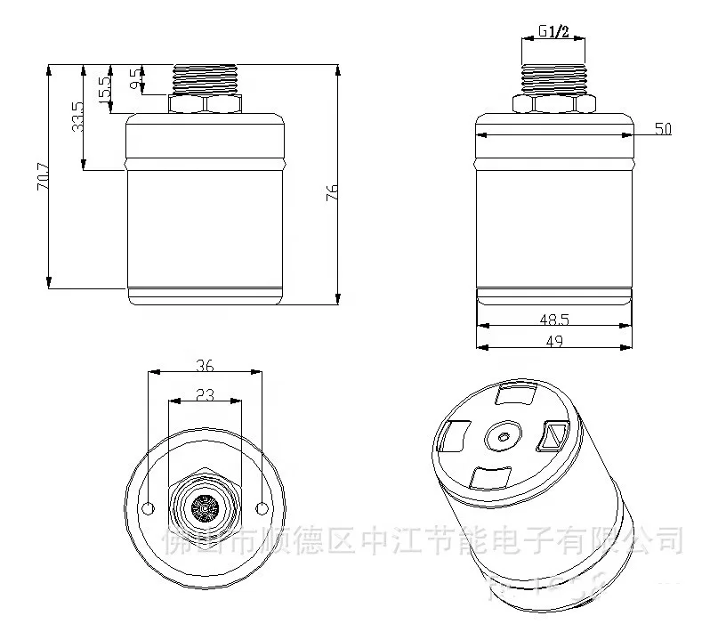 Factory Supply FQF-05 Stainless Steel DN15 Hydraulic Control Valve Fill & Stop Water Level  For Animal Feeding