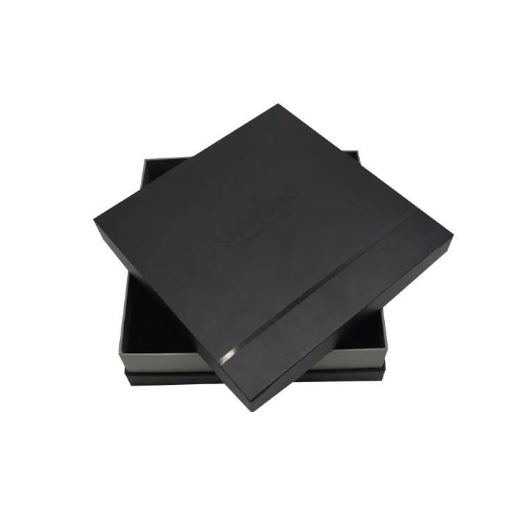 Luxury Handmade Rigid Cardboard Gift Box For Belt Watch Ties Custom UV Logo Lid And Base Box For Hair Accessories