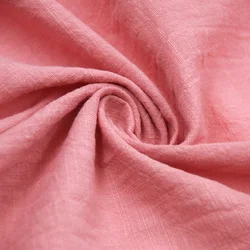 Wholesale factory woven 95gsm crinkle  bamboo organic 100% pure cotton fabric for clothing
