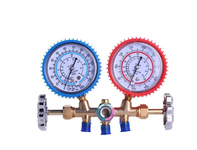 HVAC manifold gauge set R410 Refrigeration pressure gauge for automobile air conditioning