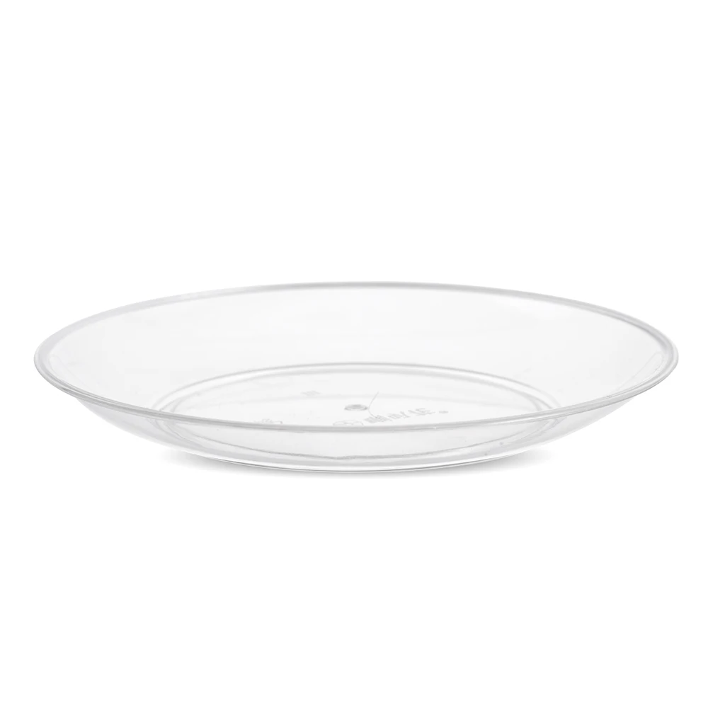 FREE SAMPLE Disposable Plastic Plate Party PS Plates Clear Round Shape Small Plates