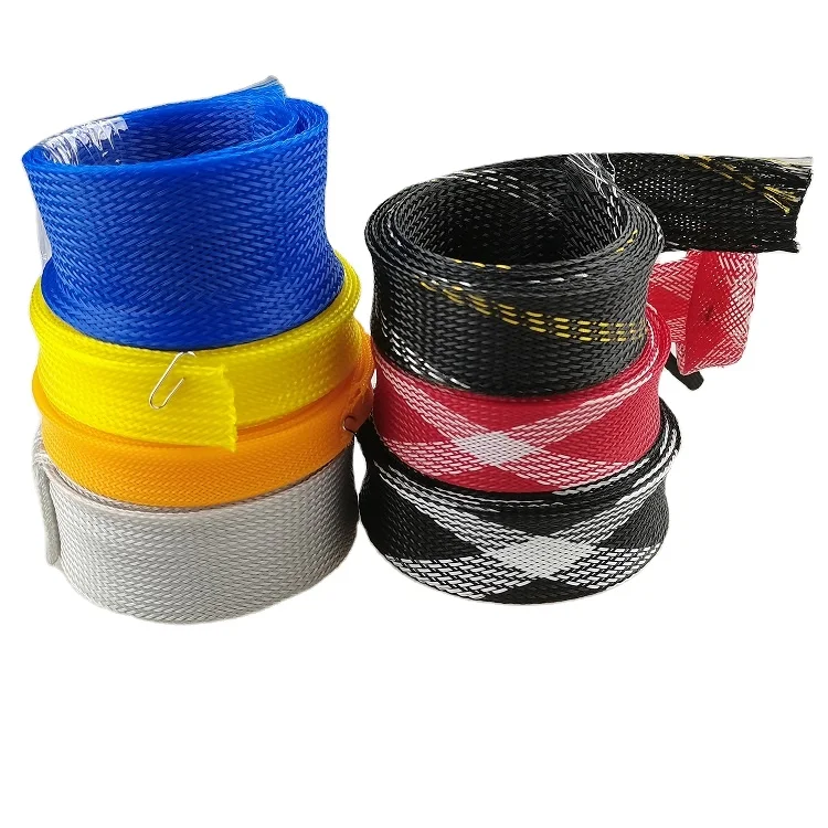 Плетеный ПЭТ расширяемый рукав устойчивый к ультрафиолетовому излучению плетеный