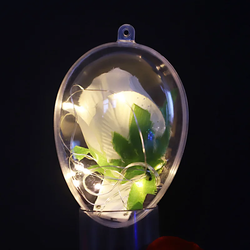 Wholesale Plastic Transparent Egg Shape Ball Box Chocolate Candy Box Wedding Party Favor Gifts Package Box