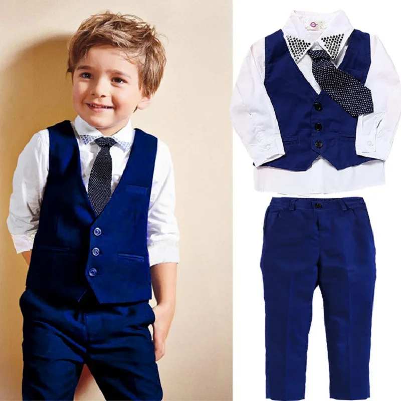 Wholesale 4 Pieces Set Baby Boy Cotton Clothes 5 Years 2024