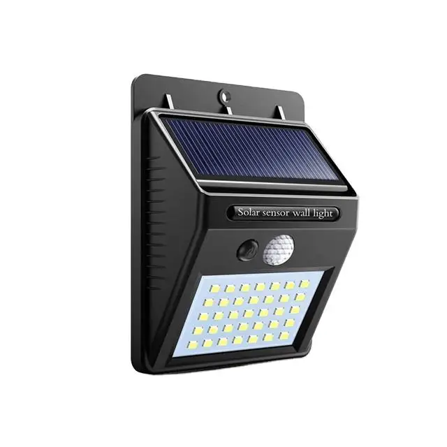 High quality energy-saving outdoor LED solar sensor wall light courtyard garden