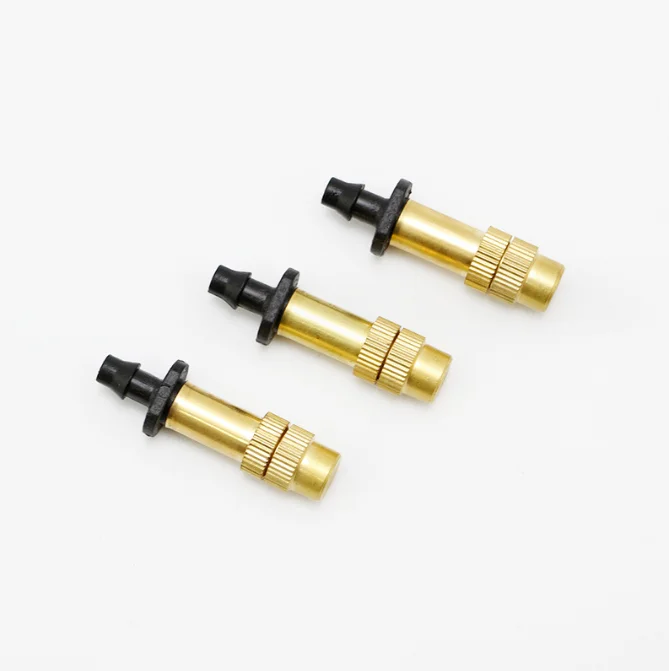 Adjustable water-saving copper nozzle with single inverted hook  micro nozzle for cooling humidification irrigation