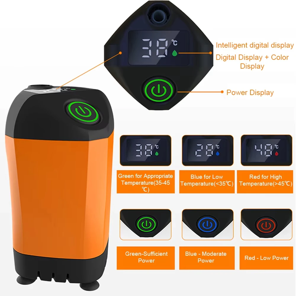 Portable 20L Capacity Electric Shower Pump for Outdoor Camping Hiking Pet Bathing & Car Wash for Shows & Events