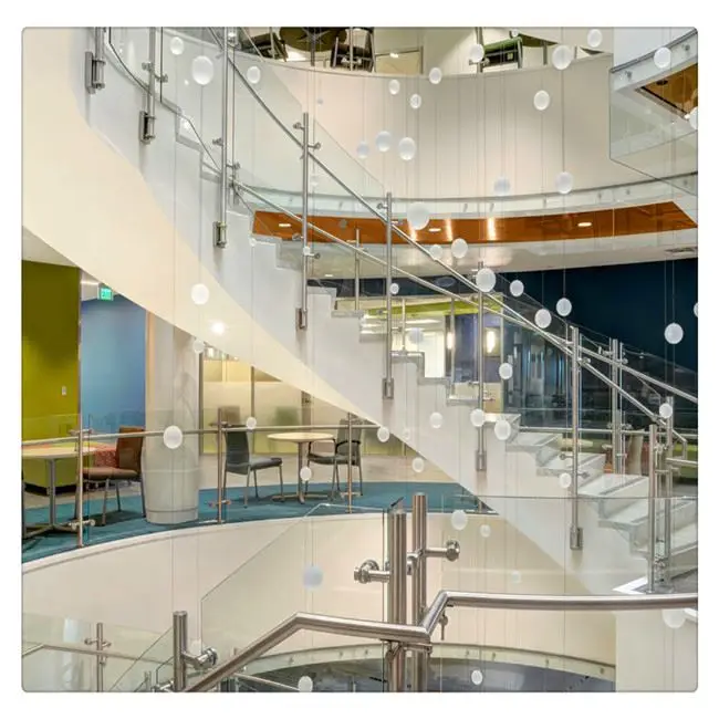 foshan stainless steel indoor staircase railings high quality rod railing for veranda
