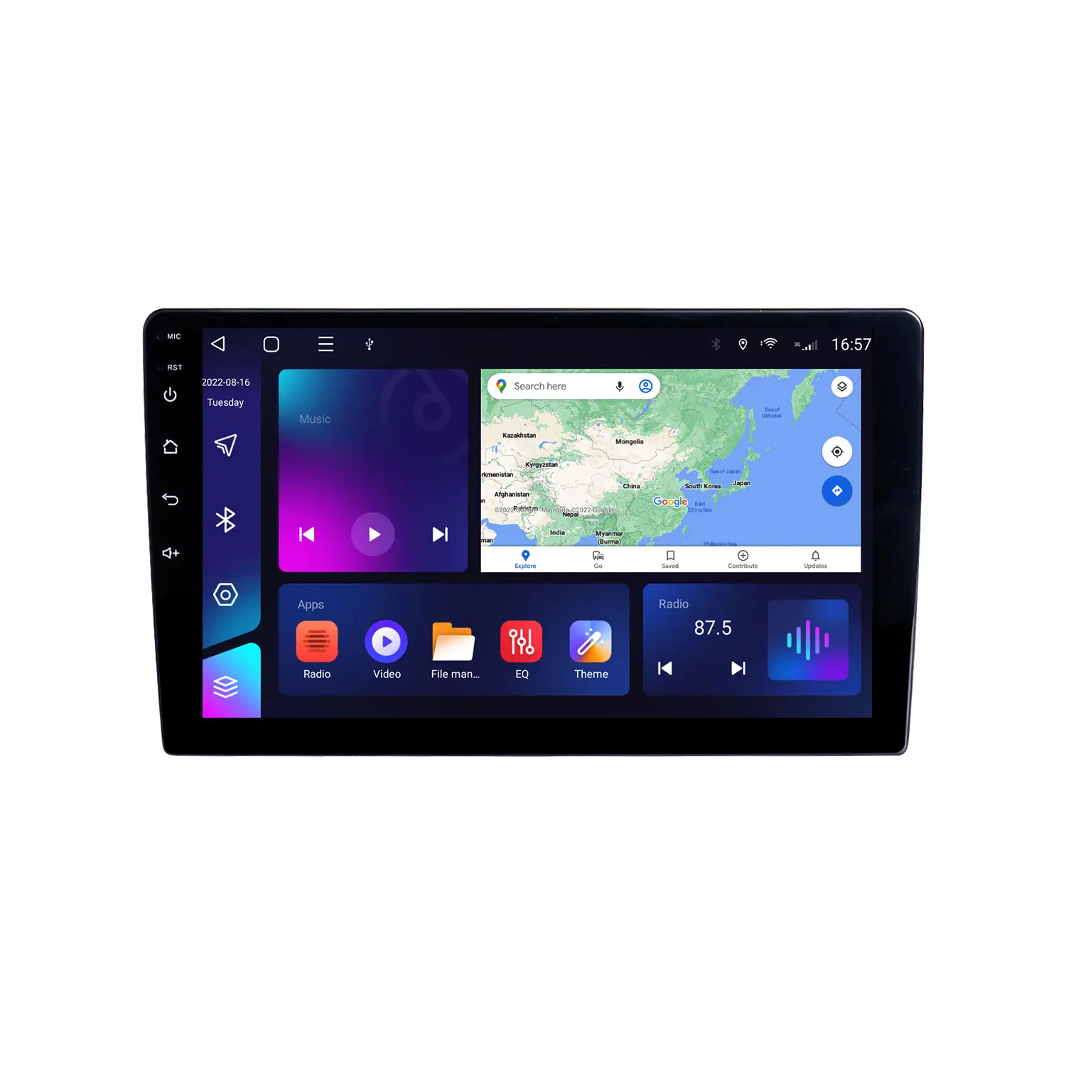 7 Inch Android 10 4+64g Support AHD 4G Camera GPS Radio With Touch IPS Screen Video Car Media Player