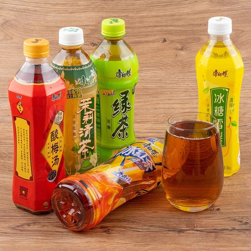 China Wholesale Bottled Tea Beverage Fruit Tea Taste Kangshifu Tea Drinks