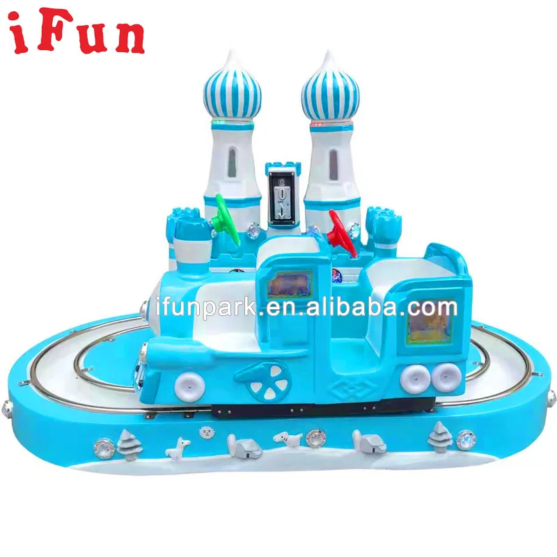 Kids Electric Track Train With Sensor Indoor Arcade Game Machine Kids Castle Train Game Machine for Center