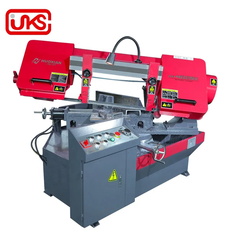 GB4028X metal cutting  horizontal band sawing machine Rotating 45 degree angle