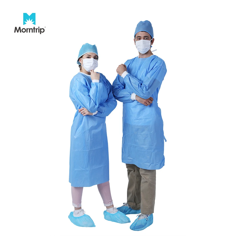 Level 3 Sterile Disposable Isolation Gowns Dust-Blood Proof for Hospital Use Factory Stock Safety Clothing