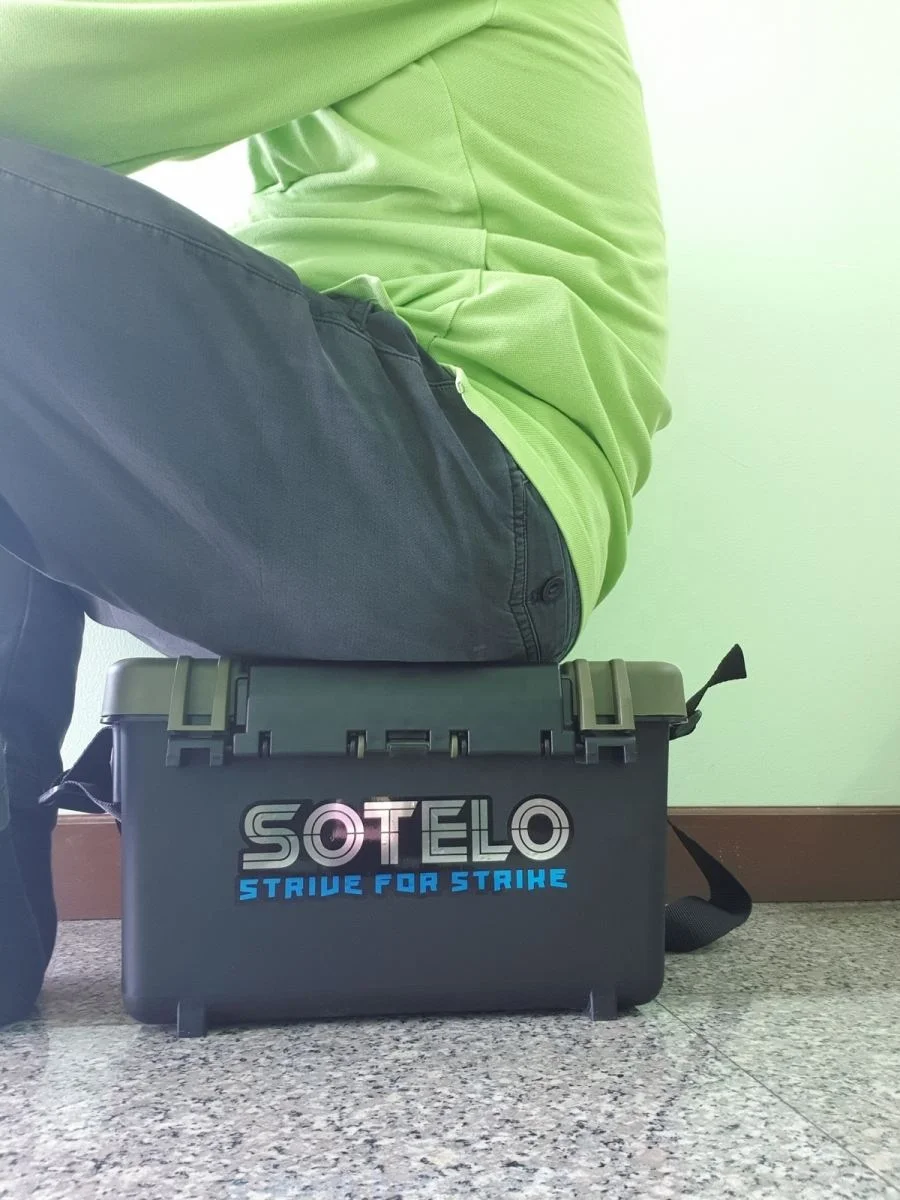 Good Fishing Tackle Seat Box Storage Carry Shoulder Strap Side Sotelo Size S (HS-2627), Fishing Tackle Box