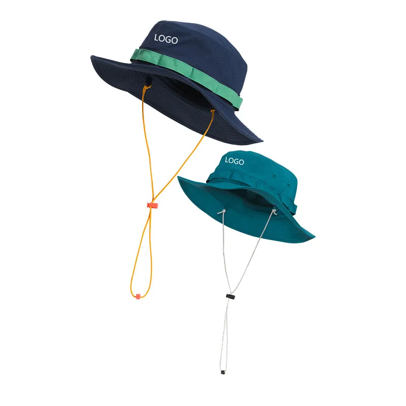 custom wide brim bucket embroidery logo uv protection beach hats outdoor fishing quick dry sun hat