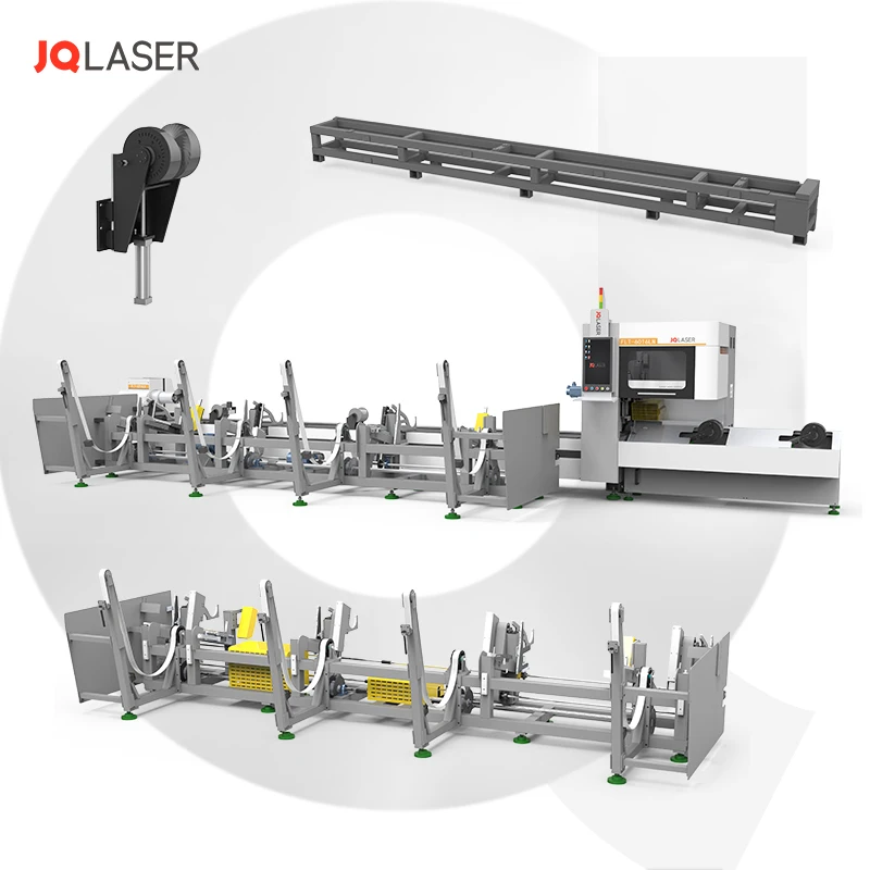 JQLaser уникальный лазерный станок для резки труб из углеродистой стали нержавеющая сталь алюминиевый сплав 1 5 кВт 3 6