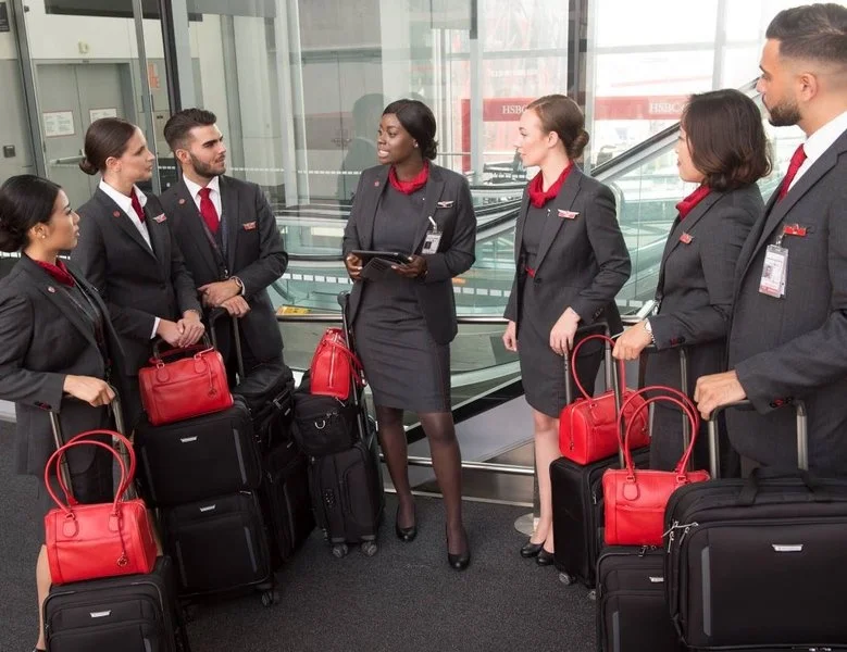 Air hostess costume black or grey color cabin crew dress custom high quality Canada airway stewardess uniform