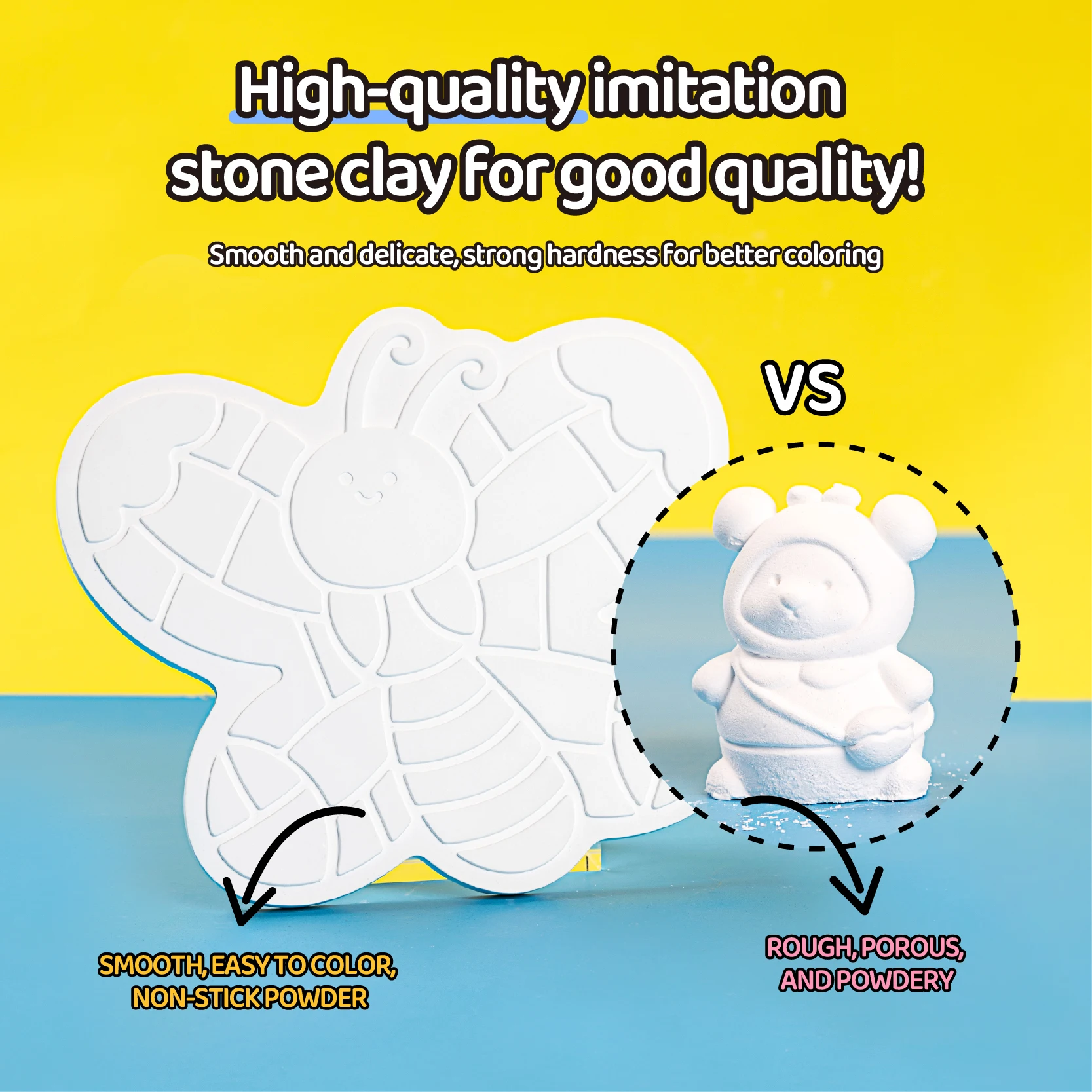 2024 New child gypsum painting diy kit-Color Block Painting-little dinosaur plaster drawing art education toy set gift for kid